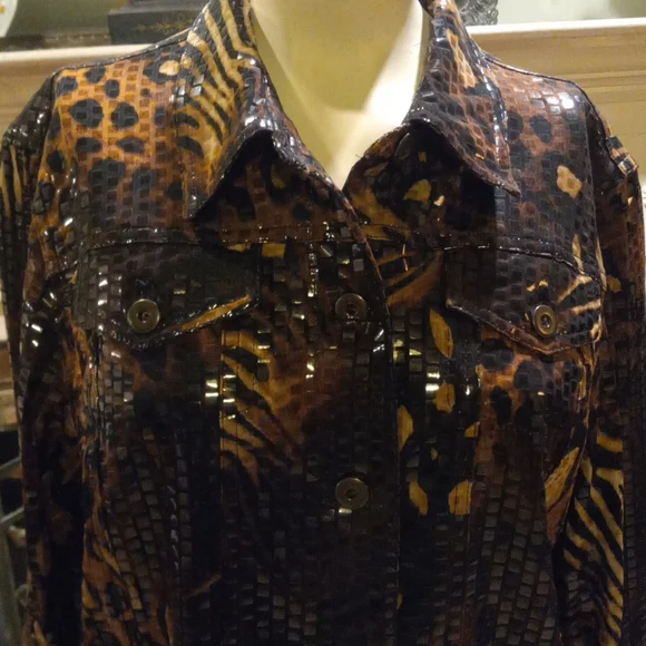 Ruby Rd Animal Print Jacket - Picture 3 of 12